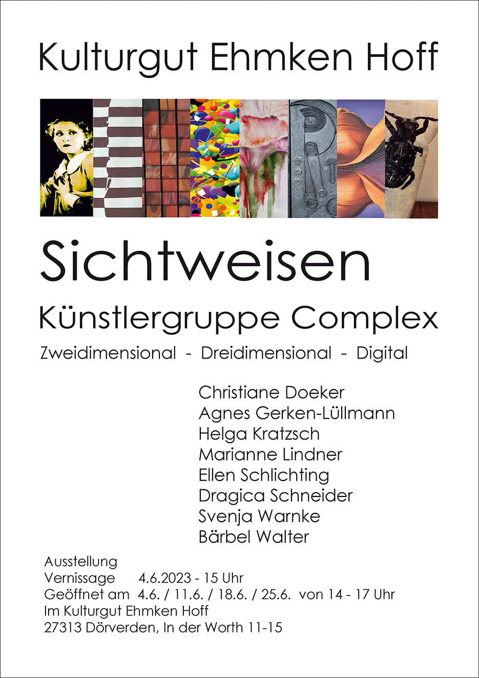 Ausstellung der Künstlergruppe Complex im Kulturgut Ehmken Hoff